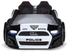 Дитяче ліжко машина Police 500 Full Extra Black 190х90 см